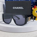 CHANEL SQUARE SUNGLASSES CH5495 IN BLACK ACETATE BLACK LENSES