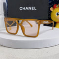 CHANEL SQUARE SUNGLASSES 641806 IN DARK YELLOW ACETATE