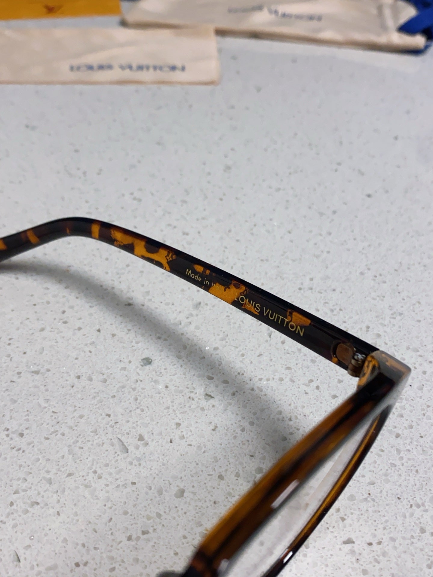 LOUIS VUITTON CAT EYE SUNGLASSES 573323 IN HAVANA ACETATE MONOGRAM LOGO