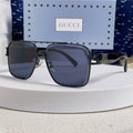 GUCCI SQUARE FRAME SUNGLASSES 576906 IN METAL