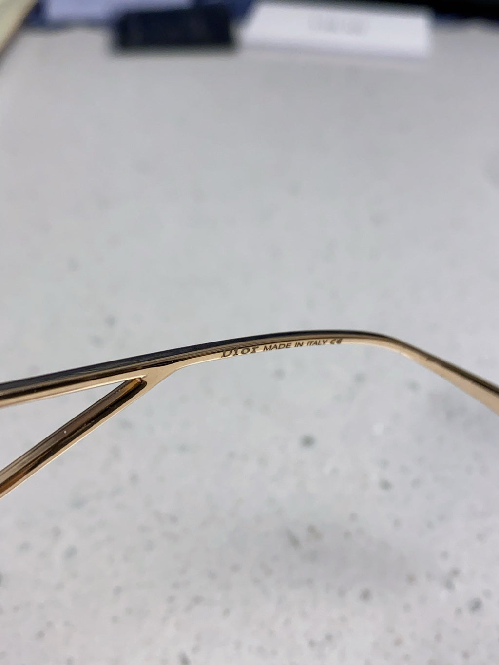 DIOR 30MONTAIGNE S7U SUNGLASSES 578109 IN GOLD METAL GREY SMOKE LENSES
