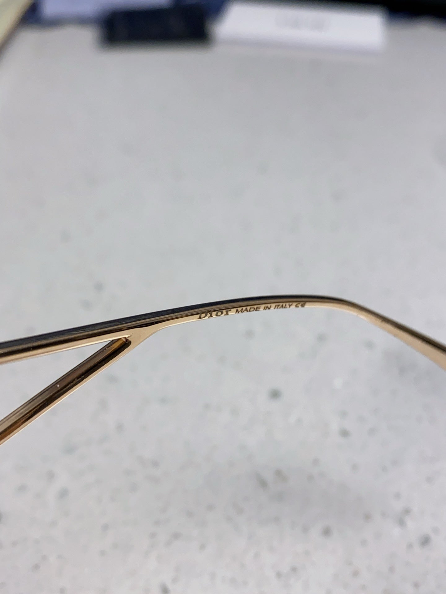 DIOR 30MONTAIGNE S7U SUNGLASSES 578109 IN GOLD METAL GREY SMOKE LENSES