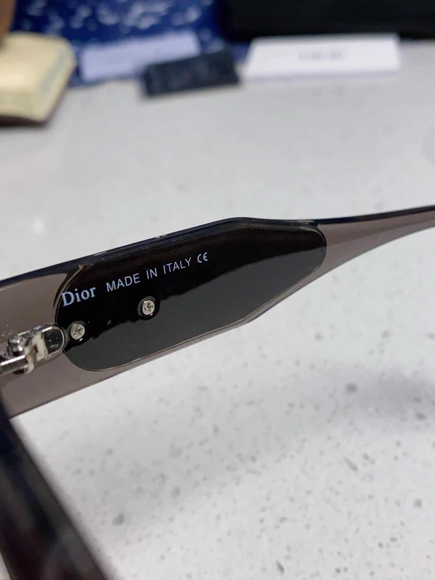 DIOR MONTAIGNE SUNGLASSES 578112 IN BROWN ACETATE