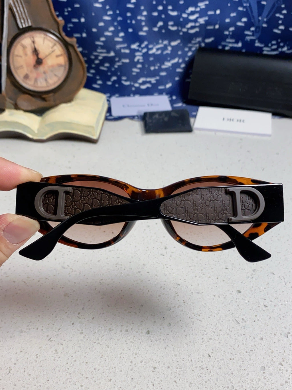 DIOR MONTAIGNE SUNGLASSES 578114 IN HAVANA ACETATE