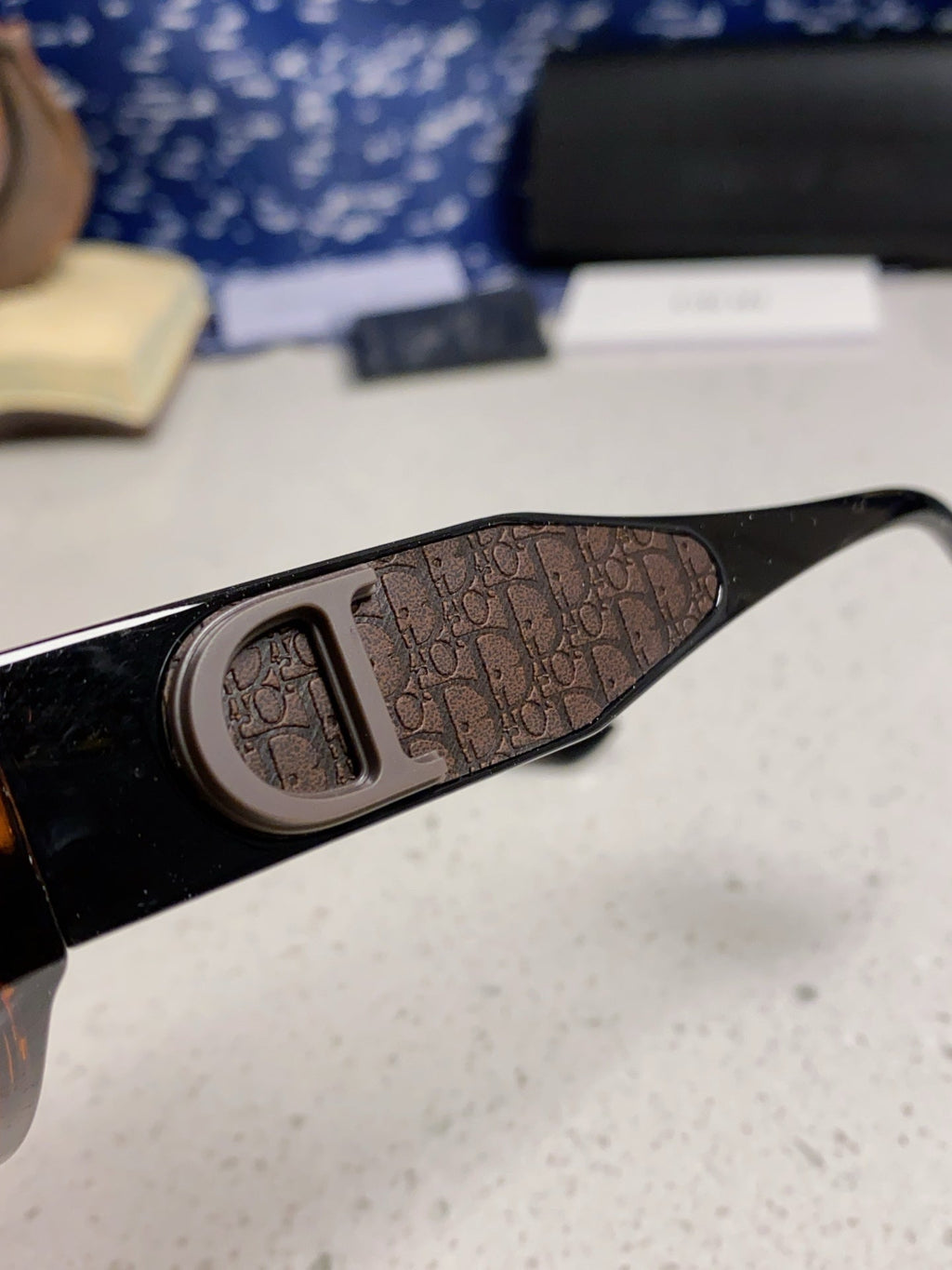 DIOR MONTAIGNE SUNGLASSES 578114 IN HAVANA ACETATE