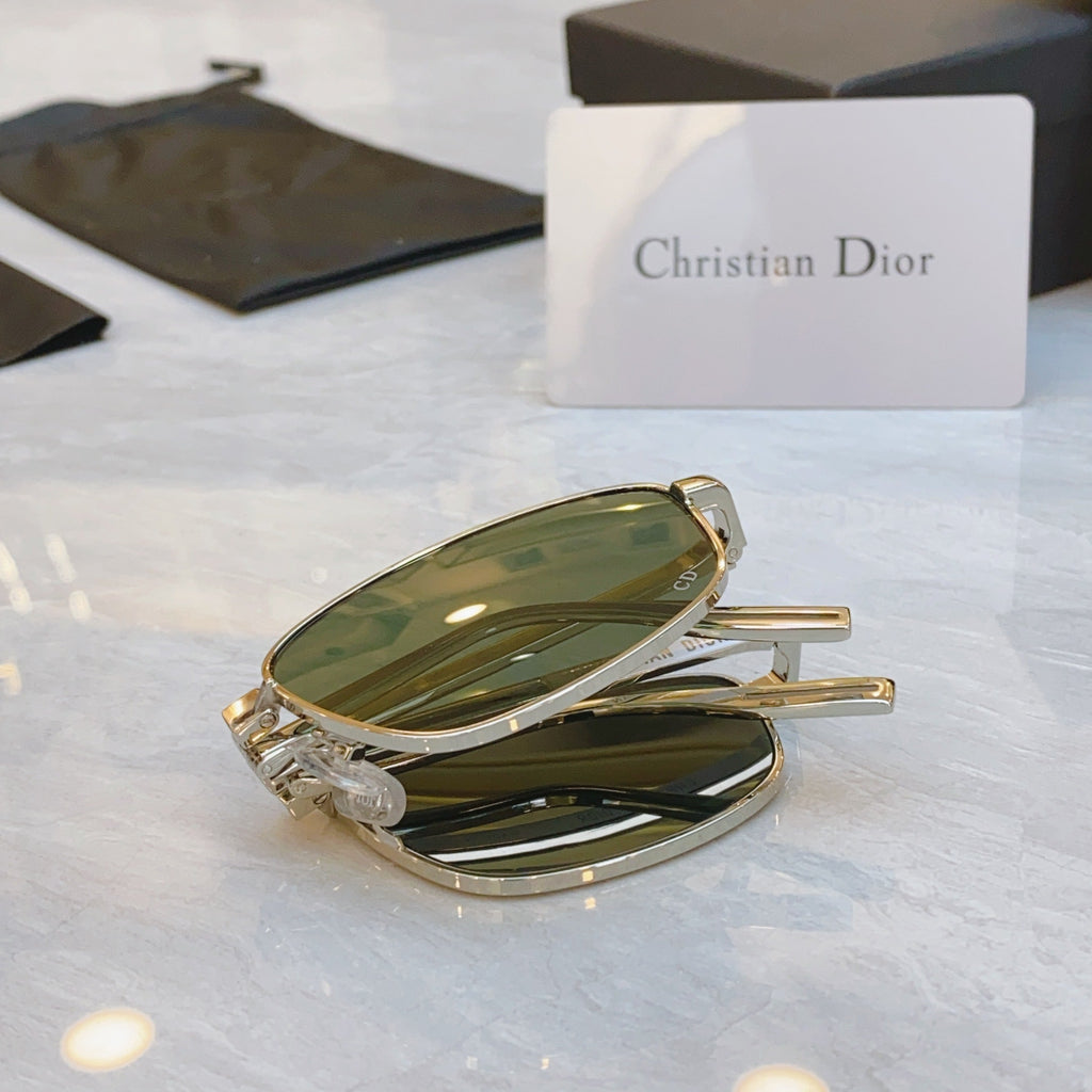 DIOR FOLDABLE SUNGLASSES 90A1U IN METAL