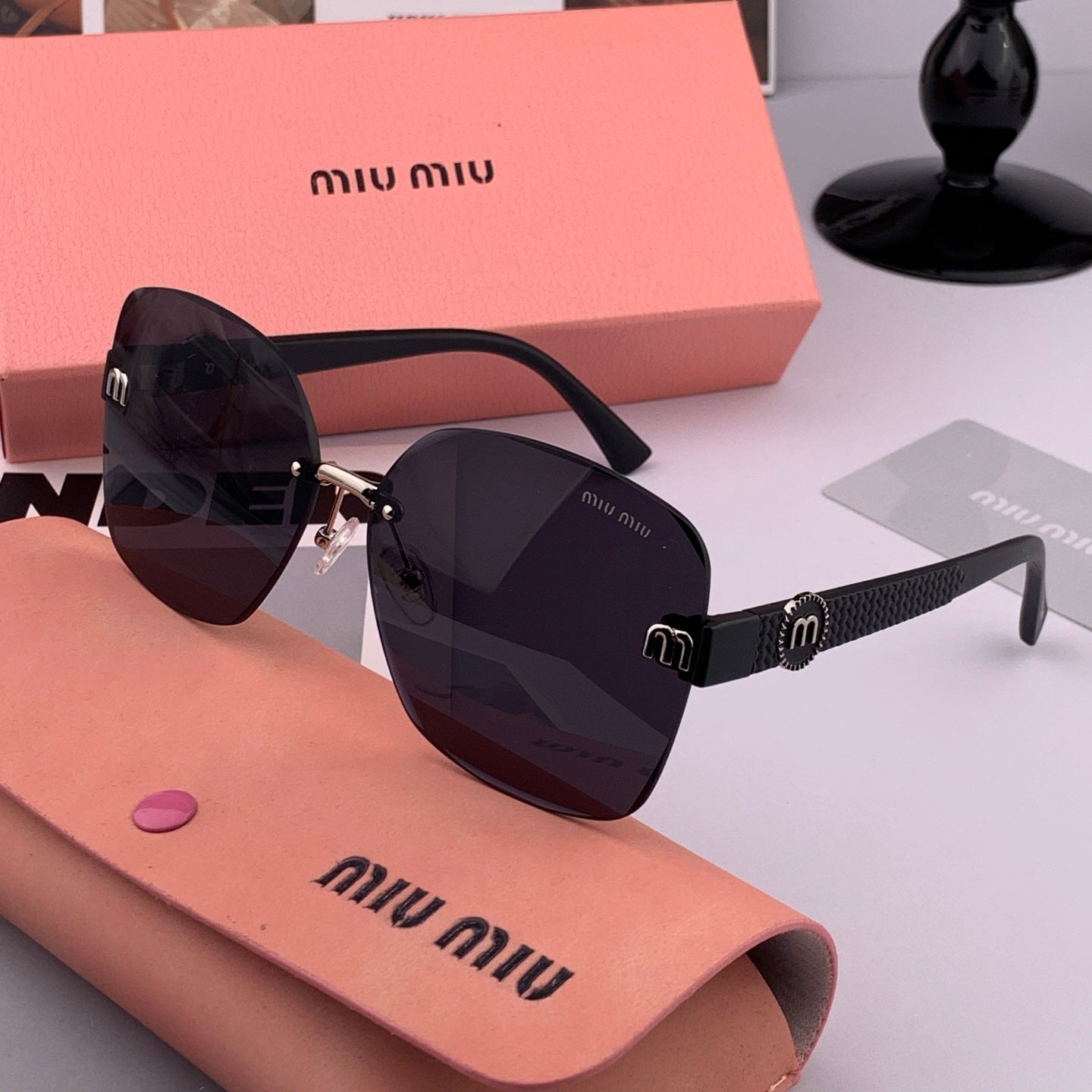MIU MIU RUNWAY SQUARE SUNGLASSES M6550 IN ACETATE