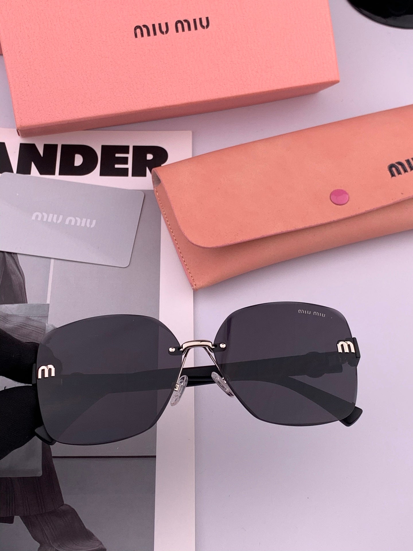 MIU MIU RUNWAY SQUARE SUNGLASSES M6550 IN ACETATE