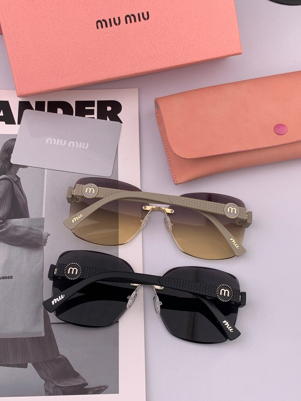 MIU MIU RUNWAY SQUARE SUNGLASSES M6550 IN ACETATE