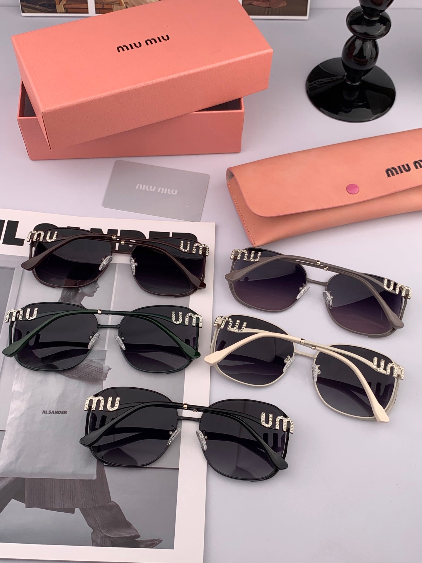 MIU MIU RUNWAY CAT EYE SUNGLASSES M8321 IN ACETATE