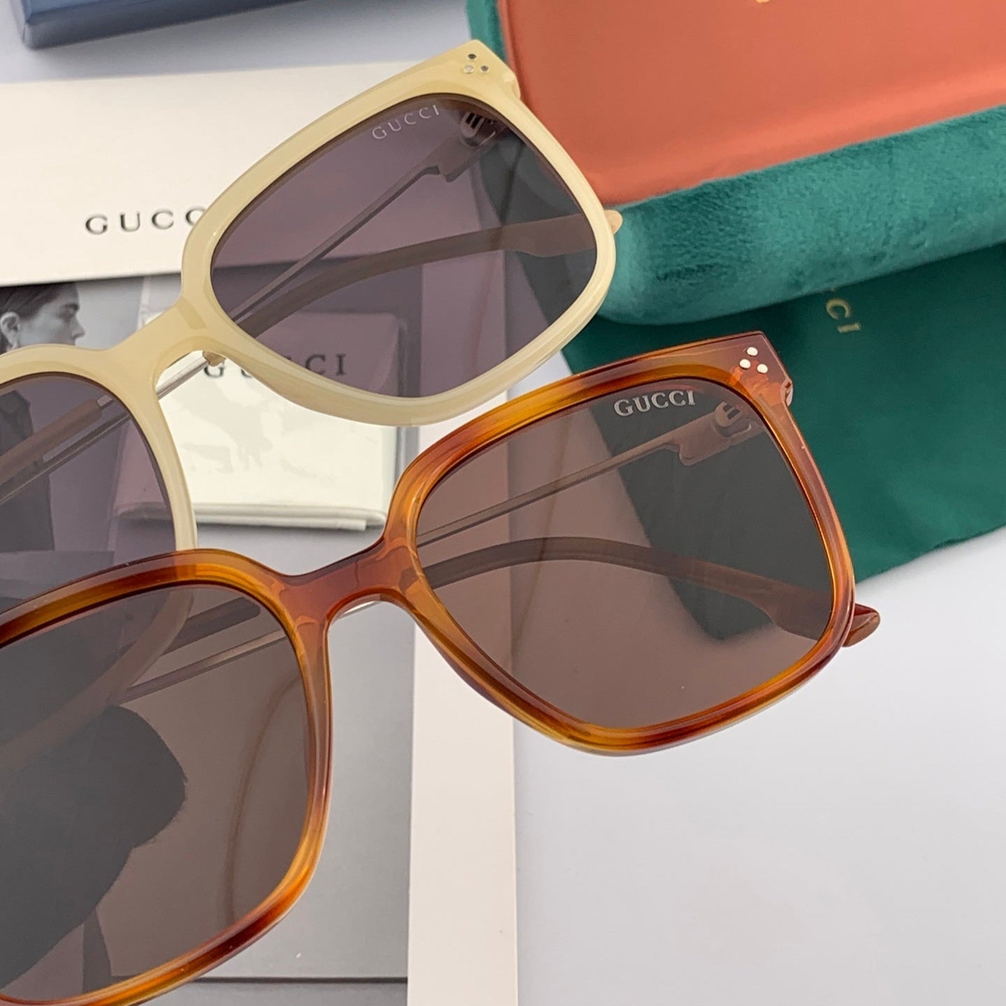 GUCCI SQUARE FRAME SUNGLASSES G7108 IN ACETATE
