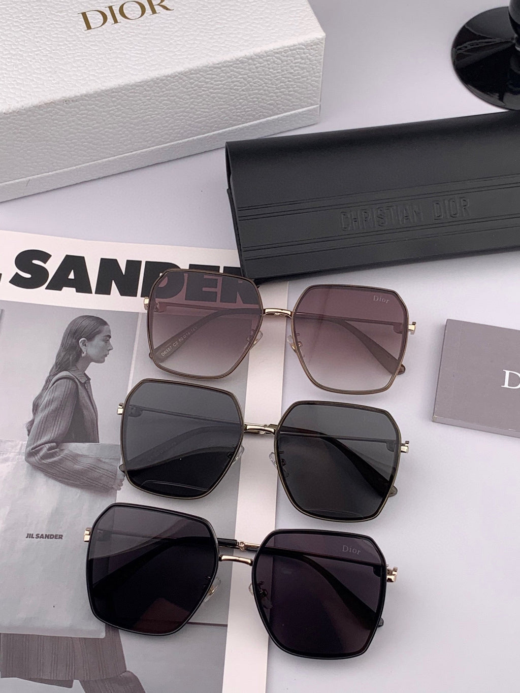 DIOR MONTAIGNE SUNGLASSES D7635 IN METAL