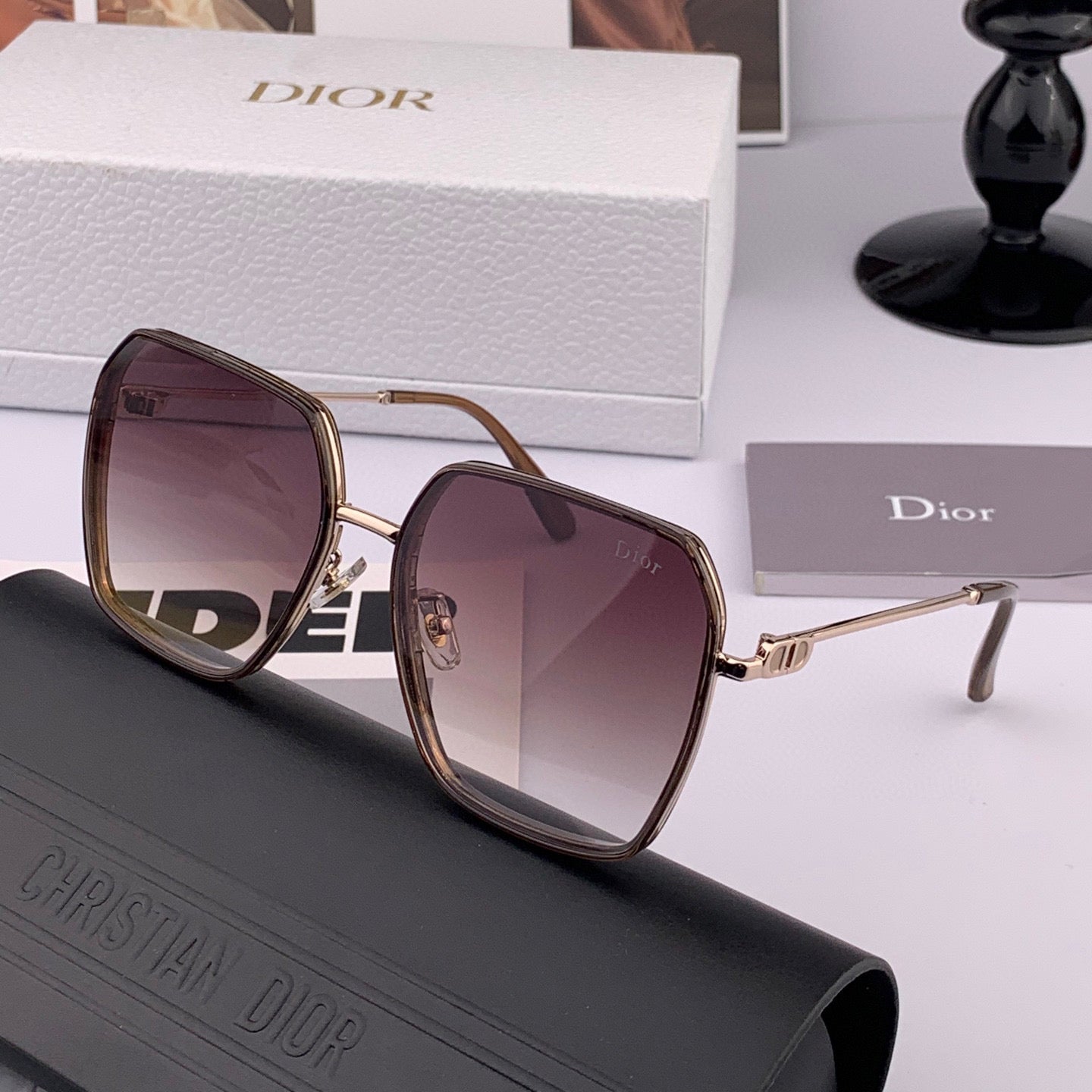 DIOR MONTAIGNE SUNGLASSES D7635 IN METAL