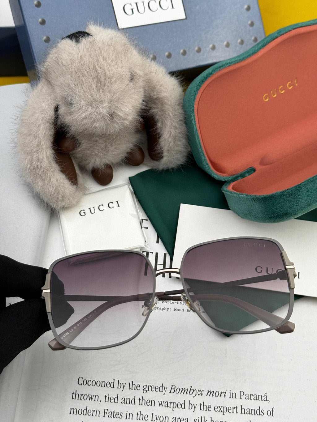 GUCCI SQUARE FRAME SUNGLASSES G8639 IN METAL