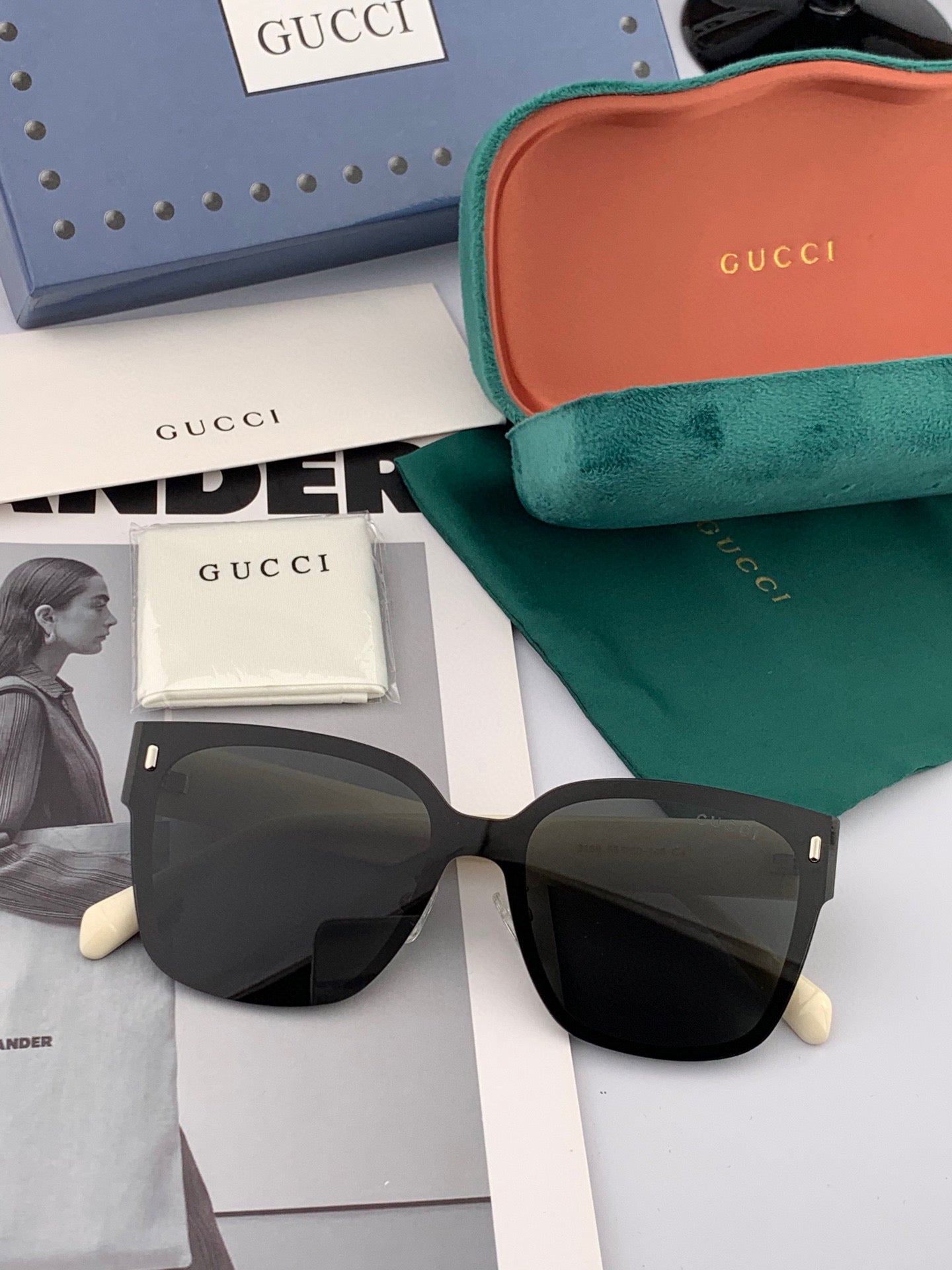 GUCCI SQUARE FRAME SUNGLASSES G9316 IN ACETATE
