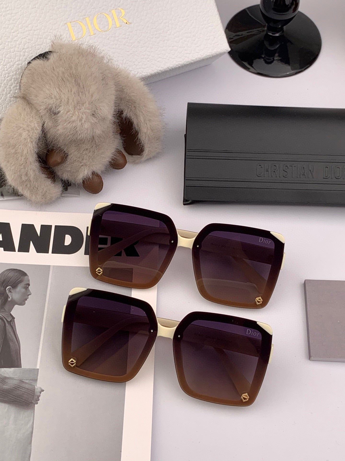 DIOR MONTAIGNE SUNGLASSES D7191 IN ACETATE