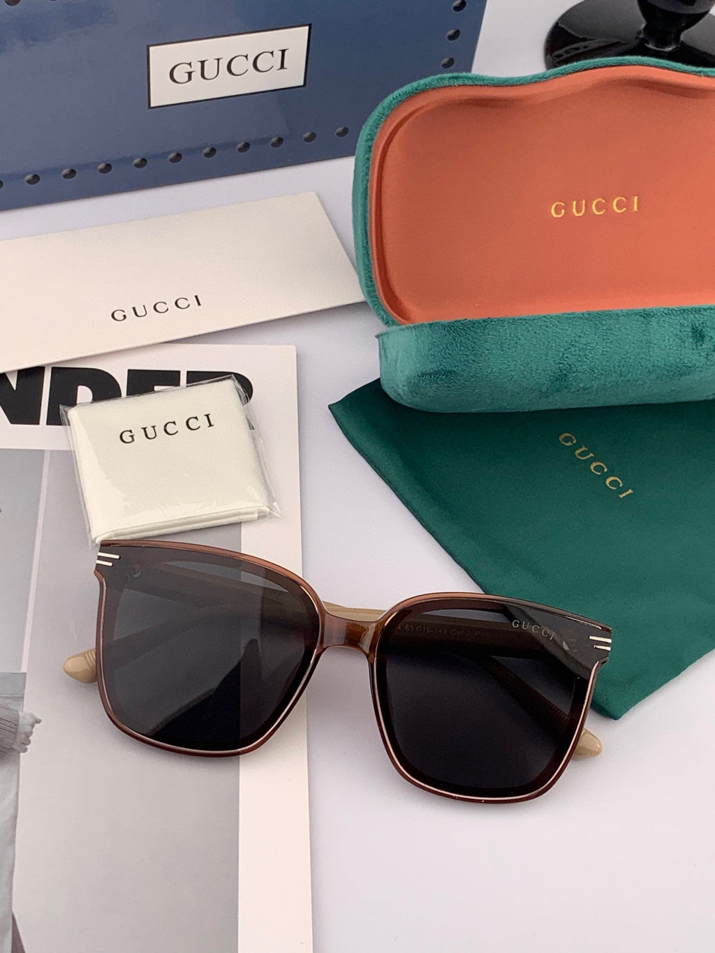 GUCCI SQUARE FRAME SUNGLASSES G07711 IN ACETATE