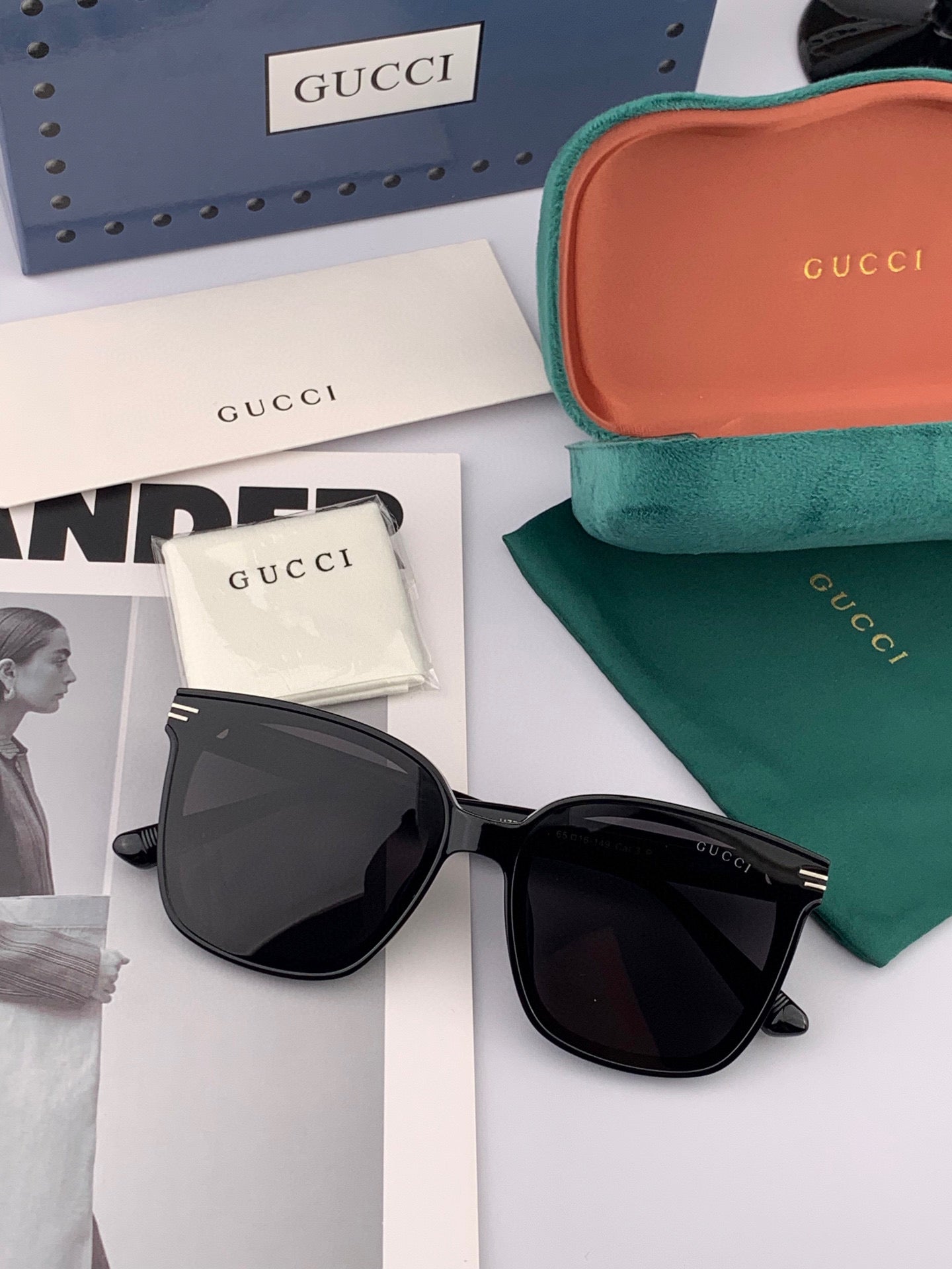 GUCCI SQUARE FRAME SUNGLASSES G07711 IN ACETATE