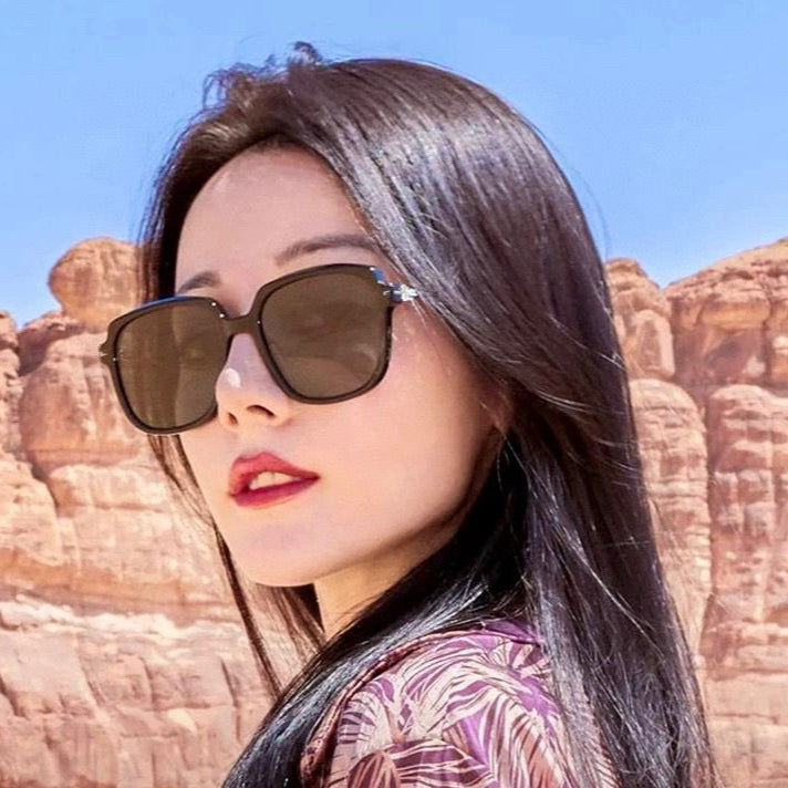 GUCCI SQUARE FRAME SUNGLASSES G9747 IN ACETATE AND METAL