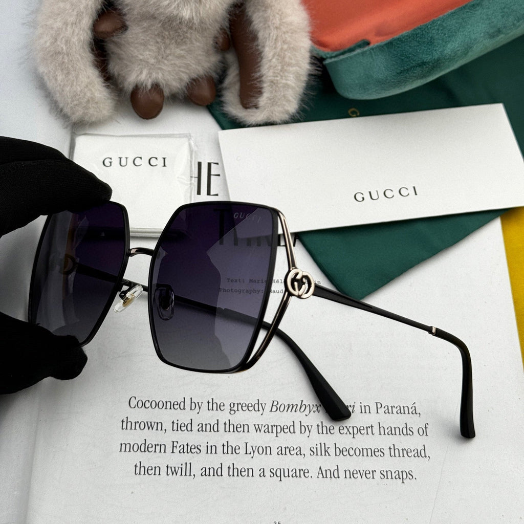 GUCCI SQUARE FRAME SUNGLASSES G9638 IN METAL