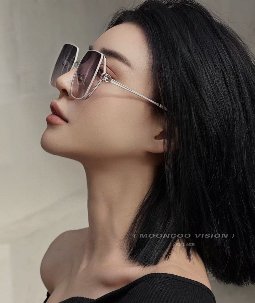 GUCCI SQUARE FRAME SUNGLASSES G9638 IN METAL