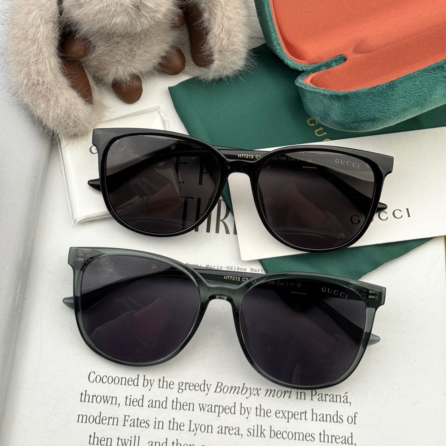 GUCCI ROUND FRAME SUNGLASSES G37721 IN ACETATE
