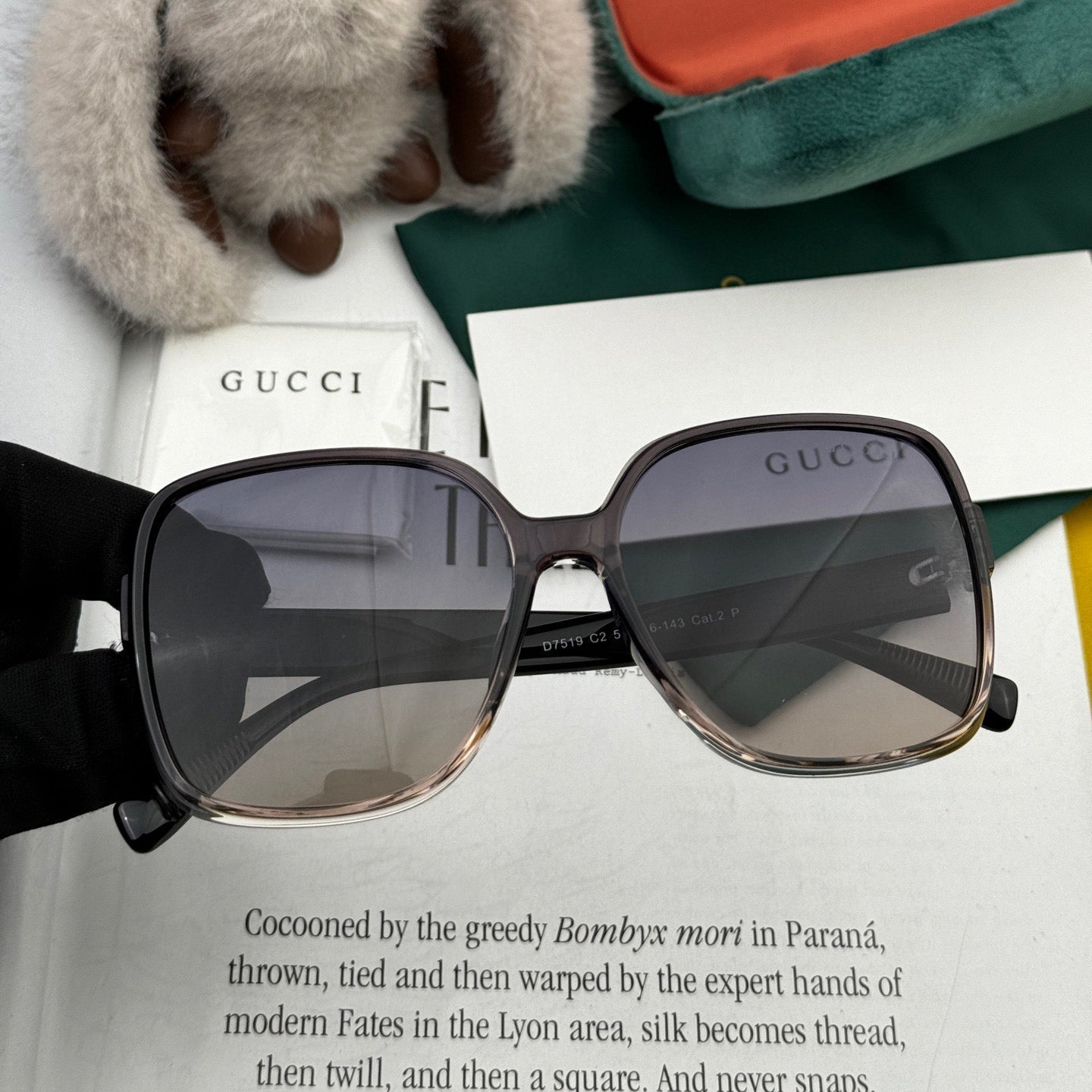 GUCCI SQUARE FRAME SUNGLASSES G9751 IN ACETATE