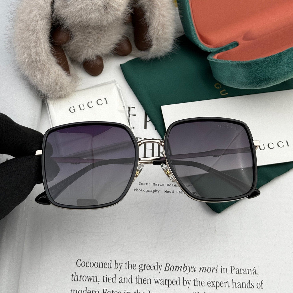 GUCCI SQUARE FRAME SUNGLASSES G1640 IN METAL