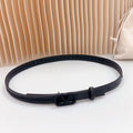 VALENTINO Vlogo Black Leather Buckle 20mm Black Belt