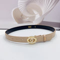 CHANEL 30MM BELT IN CAMEL BROWN CALFSKIN GOLD HARDWARE ATTACH PEARLS