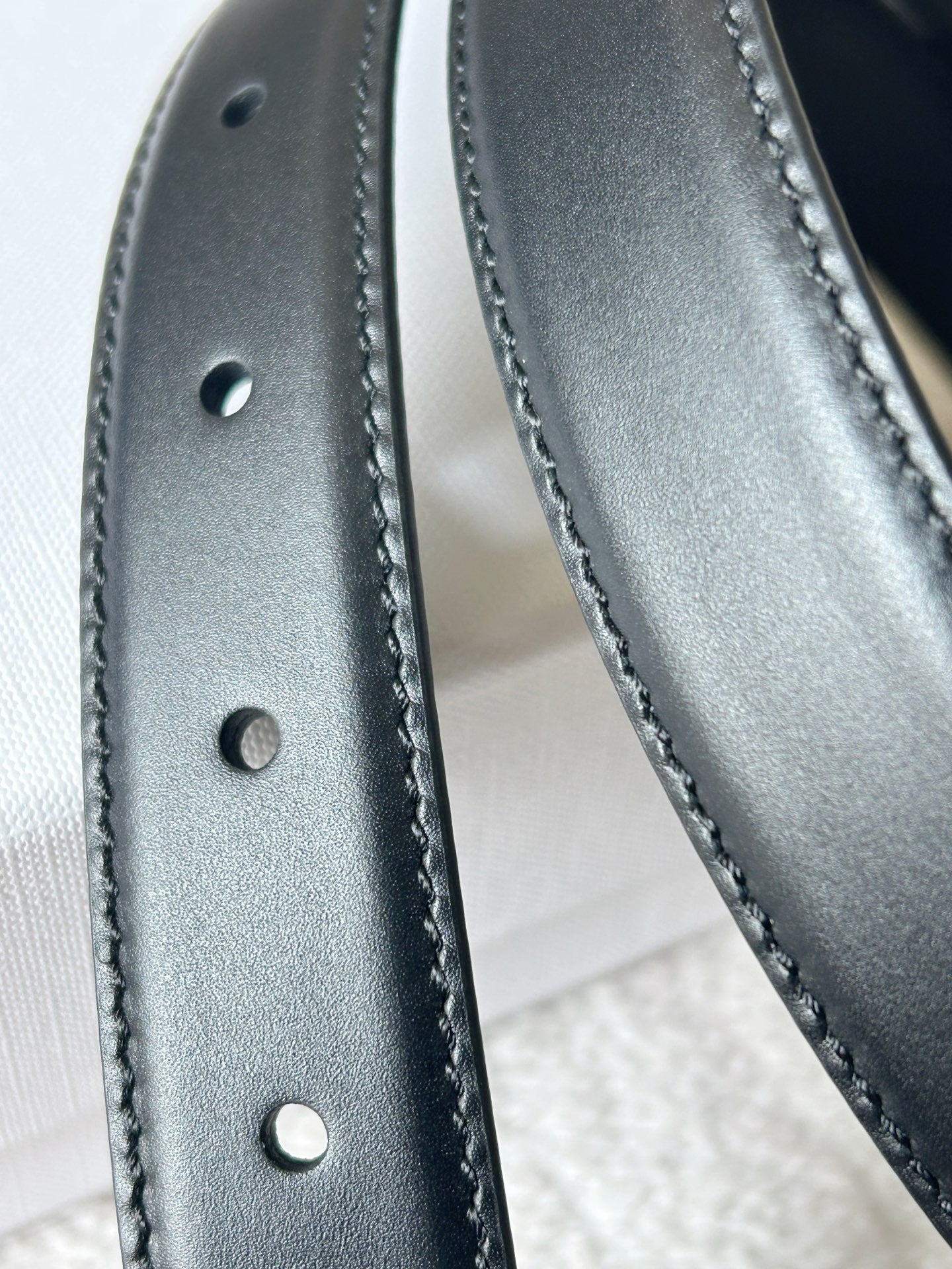 CELINE TRIOMPHE BELT 24MM IN BLACK CALFSKIN WITH LEATHER BUCKLE GOLD HARDWARE